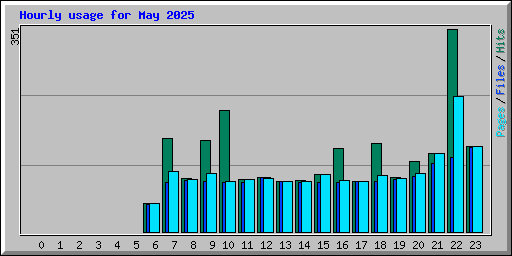 Hourly usage for May 2025